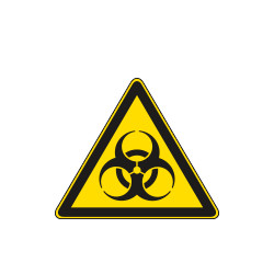 Etichetta adesiva pericolo biologico EN ISO 7010