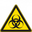 Etichetta adesiva pericolo biologico EN ISO 7010