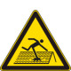 Cartello pericolo lucernario fragile EN ISO 7010