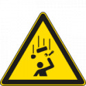 Cartello pericolo caduta oggetti EN ISO 7010