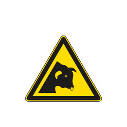 Cartello pericolo presenza toro EN ISO 7010
