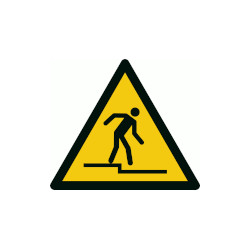 Cartello pericolo"attenzione gradino"