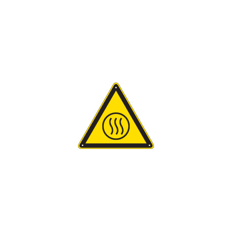 Cartello pericolo contenuto caldo EN ISO 7010