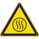 Cartello pericolo contenuto caldo EN ISO 7010