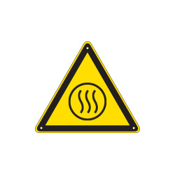 Cartello pericolo contenuto caldo EN ISO 7010