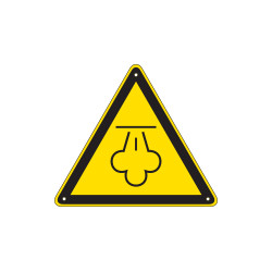 Cartello pericolo vapore caldo EN ISO 7010