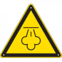 Cartello pericolo vapore caldo EN ISO 7010