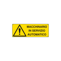 Etichetta adesiva macchinario servizio automatico EN ISO 7010