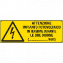 Et. aut. "attenz. impianto fotovoltaico" EN ISO 7010