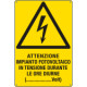 Cartello attenzione impianto fotovoltaico EN ISO 7010