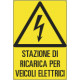 Cartello "stazione di ricarica veicoli elettrici"