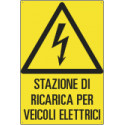 Cartello "stazione di ricarica veicoli elettrici"