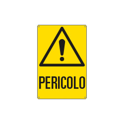 Cartello pericolo generico pericolo EN ISO 7010