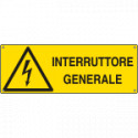 Cartello pericolo interruttore generale EN ISO 7010