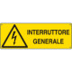 Etichetta adesiva interruttore generale EN ISO 7010