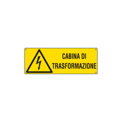 Cartello pericolo cabina di trasformazione EN ISO 7010