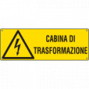 Cartello pericolo cabina di trasformazione EN ISO 7010