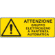 Cartello pericolo attenzione gruppo elettrogeno EN ISO 7010