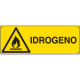 Etichetta adesiva pericolo idrogeno EN ISO 7010