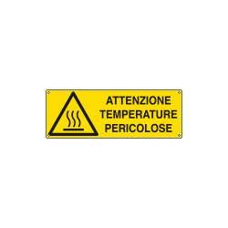 Etichetta adesiva attenzione temperature pericolose EN ISO 7010
