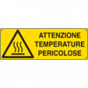 Etichetta adesiva attenzione temperature pericolose EN ISO 7010