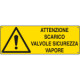 Etichetta adesiva attenzione scarico valvole EN ISO 7010