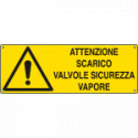 Etichetta adesiva attenzione scarico valvole EN ISO 7010