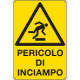 Cartello pericolo di inciampo EN ISO 7010