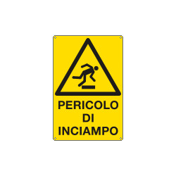 Cartello pericolo di inciampo EN ISO 7010