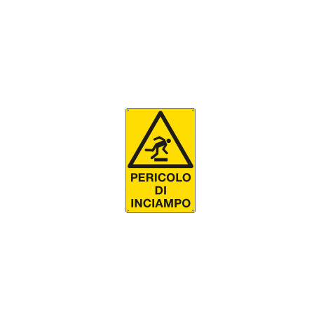 Cartello pericolo di inciampo EN ISO 7010