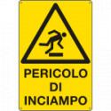Cartello pericolo di inciampo EN ISO 7010