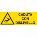 Cartello pericolo caduta con dislivello EN ISO 7010