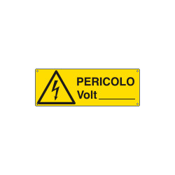 Cartello pericolo Volt. . . . . . . EN ISO 7010