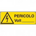 Etichetta pericolo Volt. . . EN ISO 7010