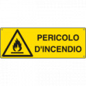 Cartello pericolo d'incendio EN ISO 7010