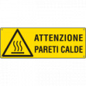 Etichetta adesiva pericolo pareti calde EN ISO 7010