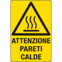 Cartello pericolo pareti calde EN ISO 7010