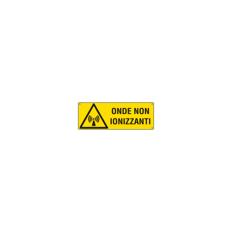 Etichetta adesiva pericolo onde non ionizzanti EN ISO 7010