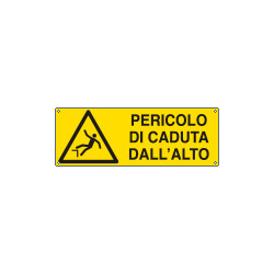 Cartello pericolo di caduta dall'alto EN ISO 7010