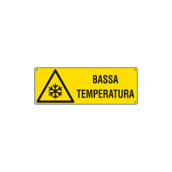 Cartello pericolo bassa temperatura EN ISO 7010