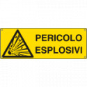 Cartello pericolo pericolo esplosivi EN ISO 7010
