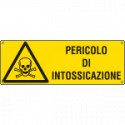 Etichetta adesiva pericolo di intossicazione EN ISO 7010