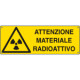 Cartello pericolo attenzione materiale radioattivo EN ISO 7010