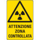 Cartello pericolo attenzione zona controllata EN ISO 7010