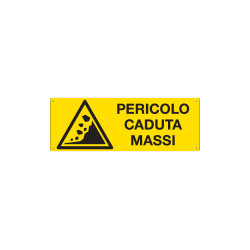 Cartello pericolo caduta massi EN ISO 7010