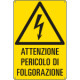 Cartello attenzione pericolo folgorazione EN ISO 7010