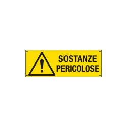Cartello pericolo sostanze pericolose