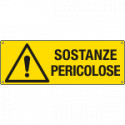 Cartello pericolo sostanze pericolose