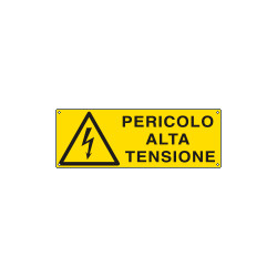 Etichetta adesiva pericolo alta tensione EN ISO 7010