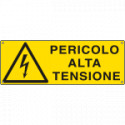 Etichetta adesiva pericolo alta tensione EN ISO 7010